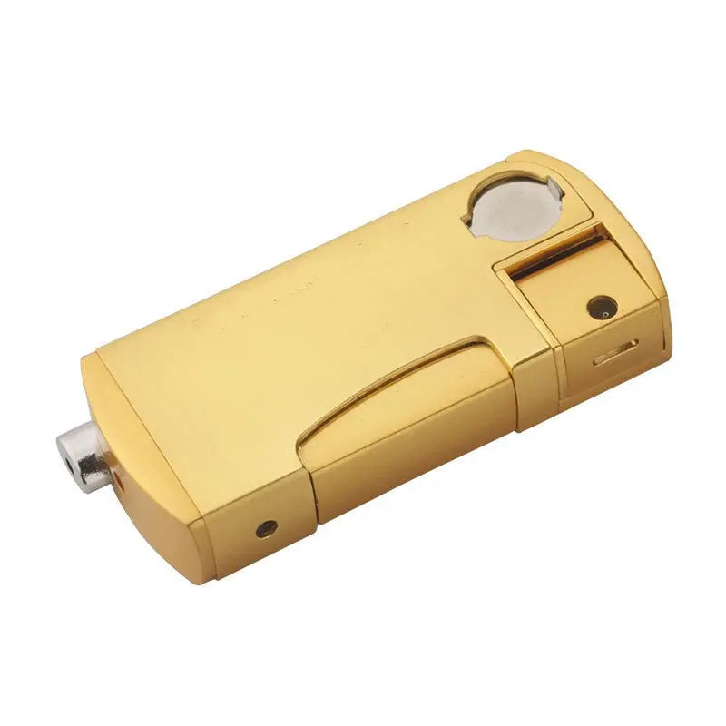 Integrated Pipe Oblique Fire Inflatable Lighter Can Smoke Silk cj