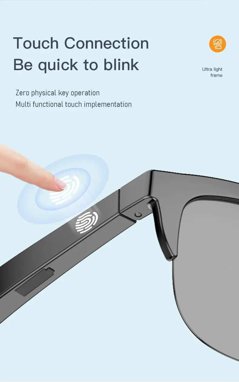 Intelligent Bluetooth Glasses Bone Conduction cj