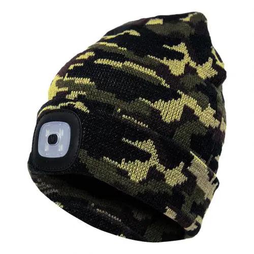 LED Knit Hat Button Cell Type Knitted Hat With Light Glowing Shop with Vanny