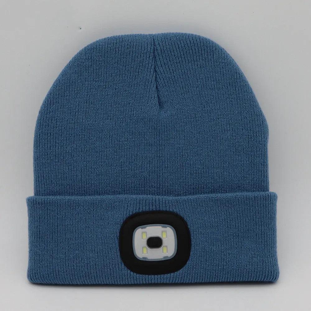 LED Knit Hat Button Cell Type Knitted Hat With Light Glowing Shop with Vanny