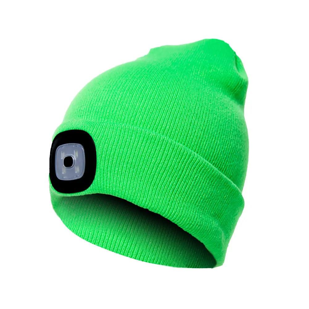 LED Knit Hat Button Cell Type Knitted Hat With Light Glowing Shop with Vanny