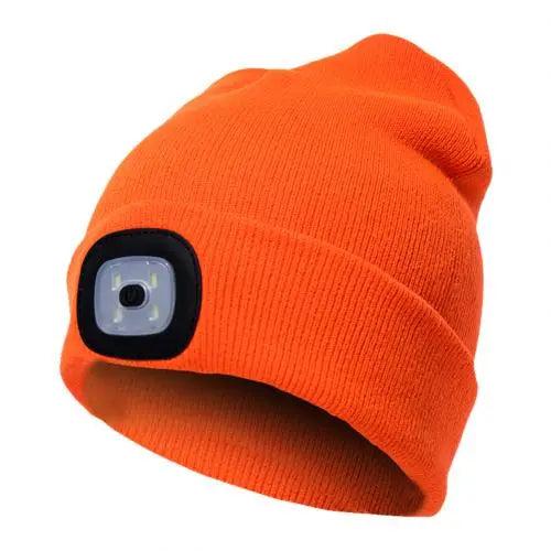 LED Knit Hat Button Cell Type Knitted Hat With Light Glowing Shop with Vanny