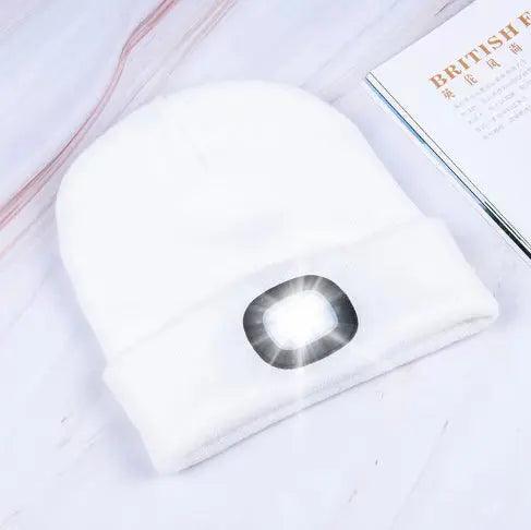 LED Knit Hat Button Cell Type Knitted Hat With Light Glowing Shop with Vanny