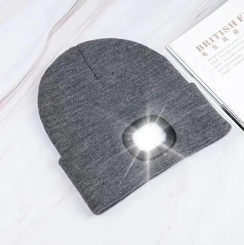 LED Knit Hat Button Cell Type Knitted Hat With Light Glowing Shop with Vanny
