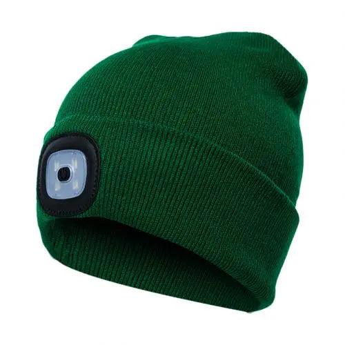 LED Knit Hat Button Cell Type Knitted Hat With Light Glowing Shop with Vanny
