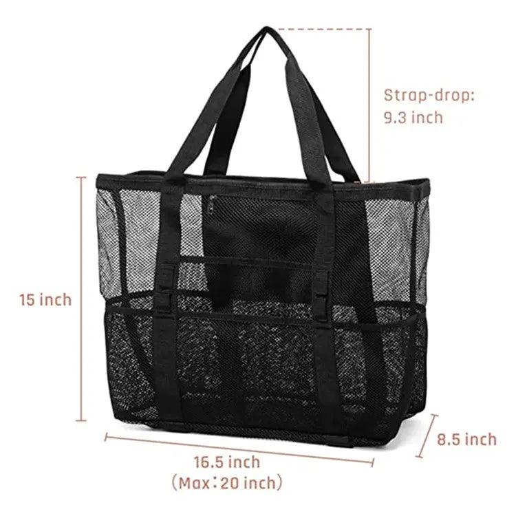 Large-capacity Mesh Portable Beach Bag cj