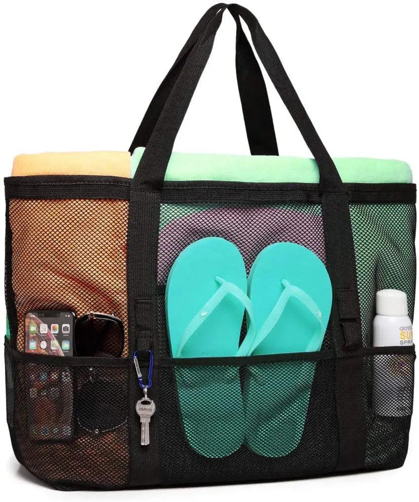 Large-capacity Mesh Portable Beach Bag cj