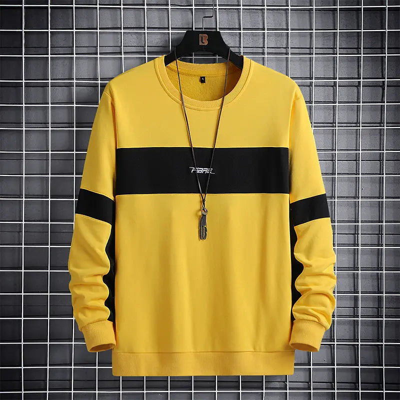 Loose round neck hoodie cj