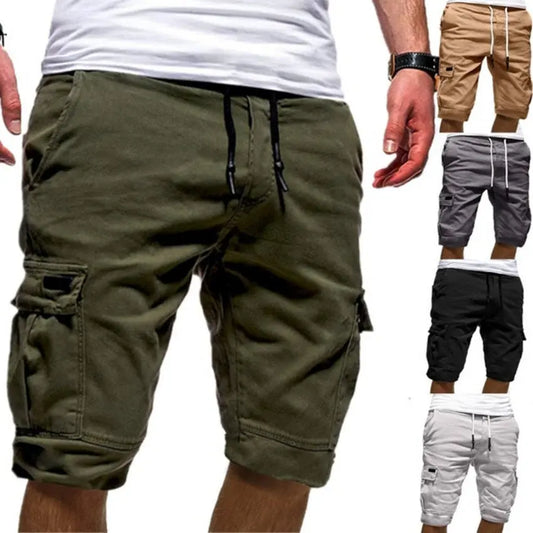 Men Casual Jogger Sports Cargo Shorts Military Combat Workout Gym Trousers Summer Mens Clothing cj
