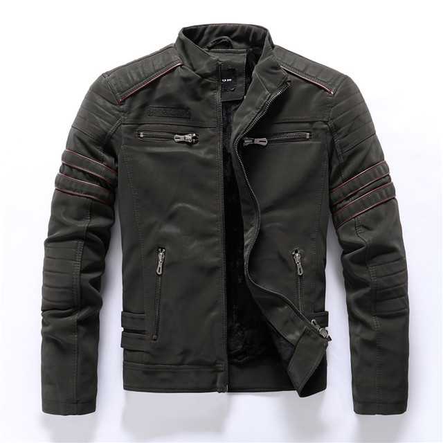 Men Leather Jacket cj