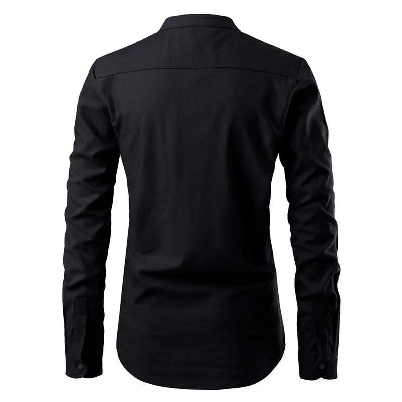 Men Shirts Korean Men Slim Long Sleeve Dress Shirt cj