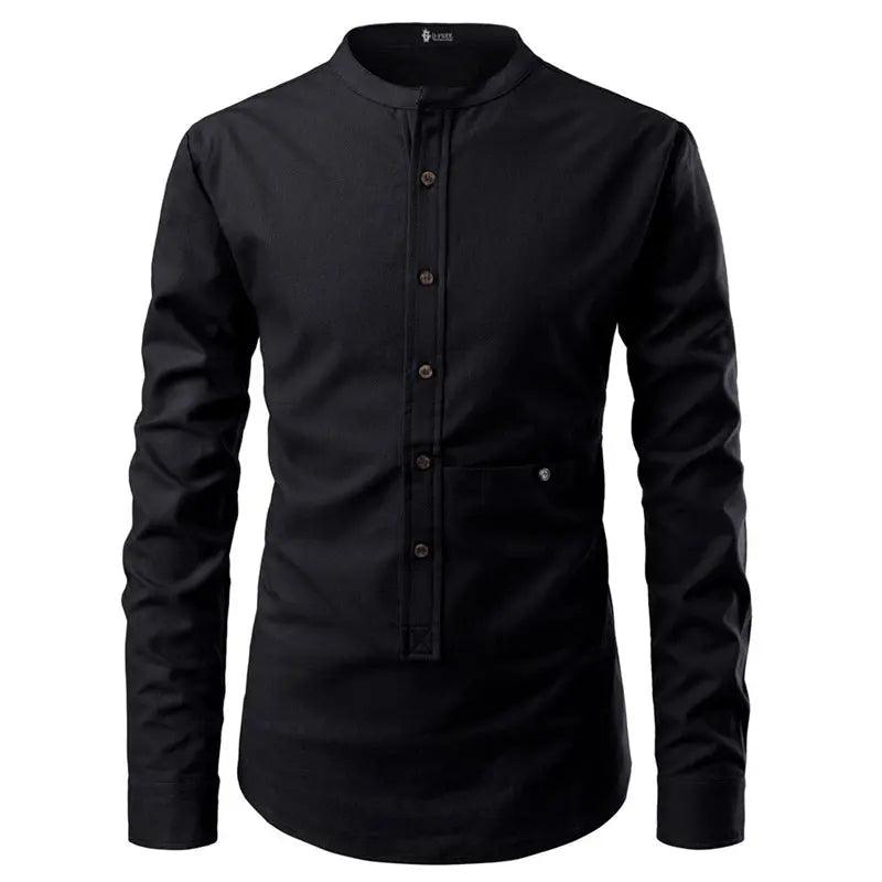 Men Shirts Korean Men Slim Long Sleeve Dress Shirt cj