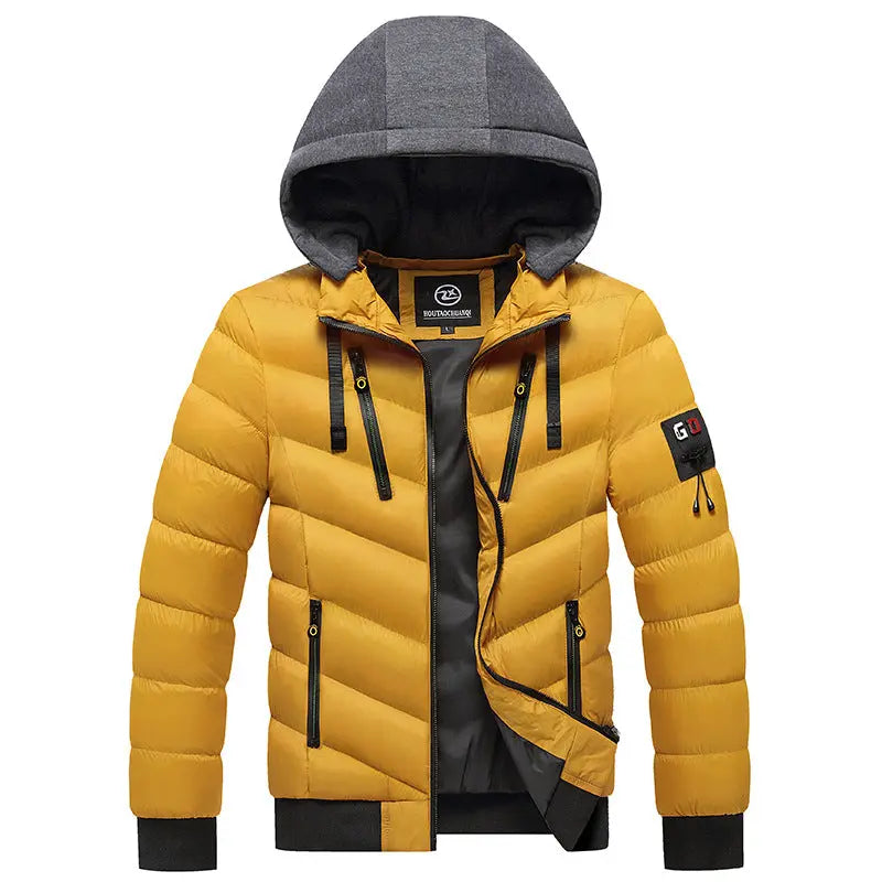 Men's Cotton Winter Hooded Jacket cj