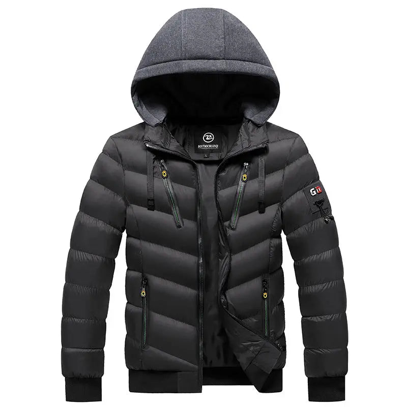 Men's Cotton Winter Hooded Jacket cj