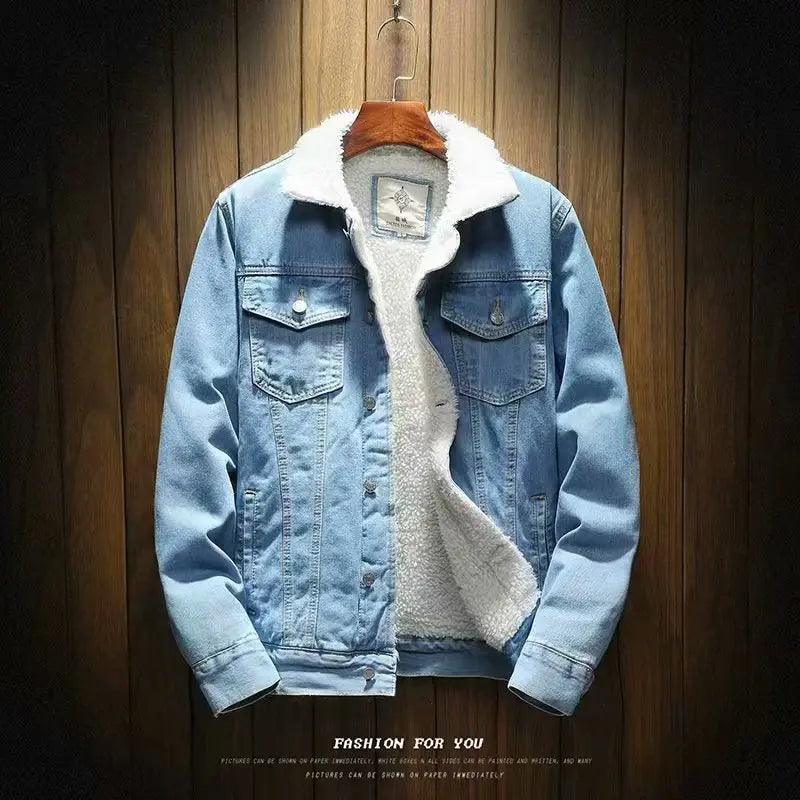 Men's winter denim cotton jacket cj