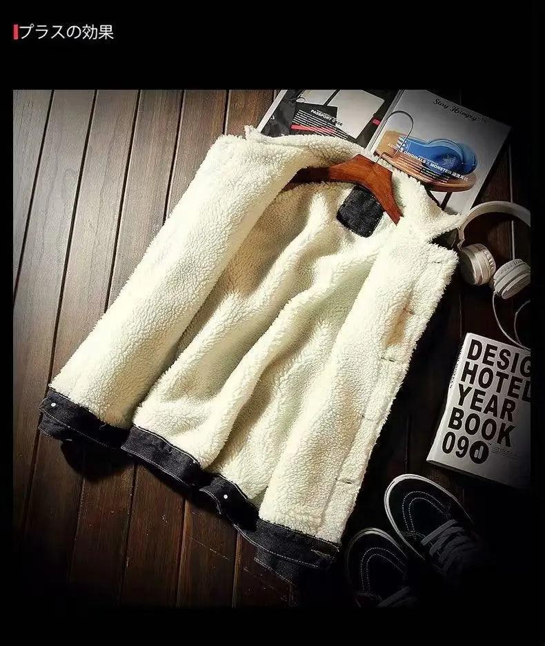 Men's winter denim cotton jacket cj