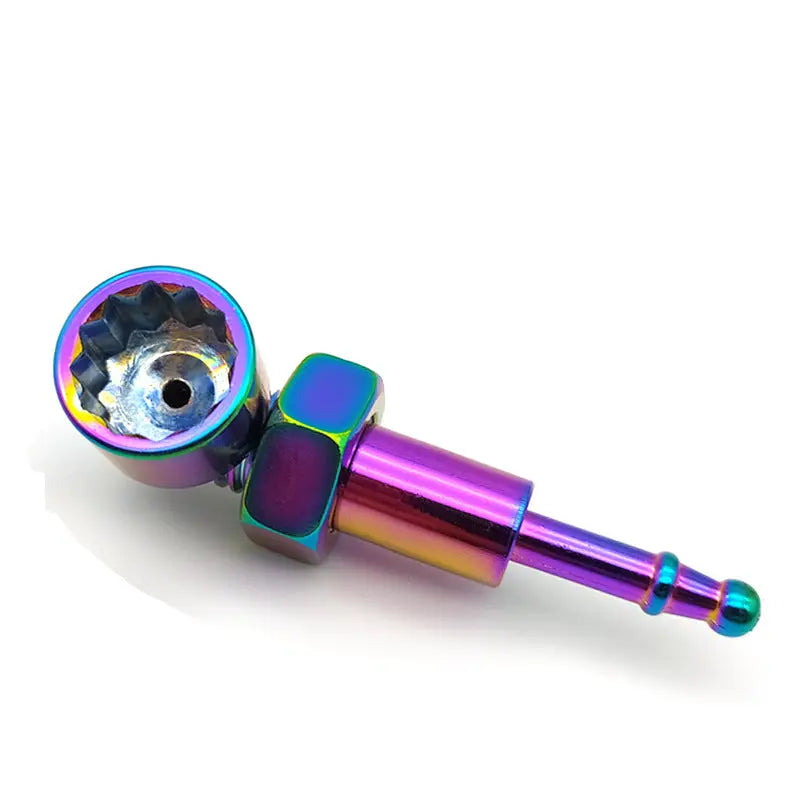 Metal Pipe Small Screw Zinc Alloy Detachable Creative Portable Free Assembling Pipe cj