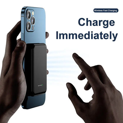 Mini Magnetic Power Bank 5000mAh Wireless cj