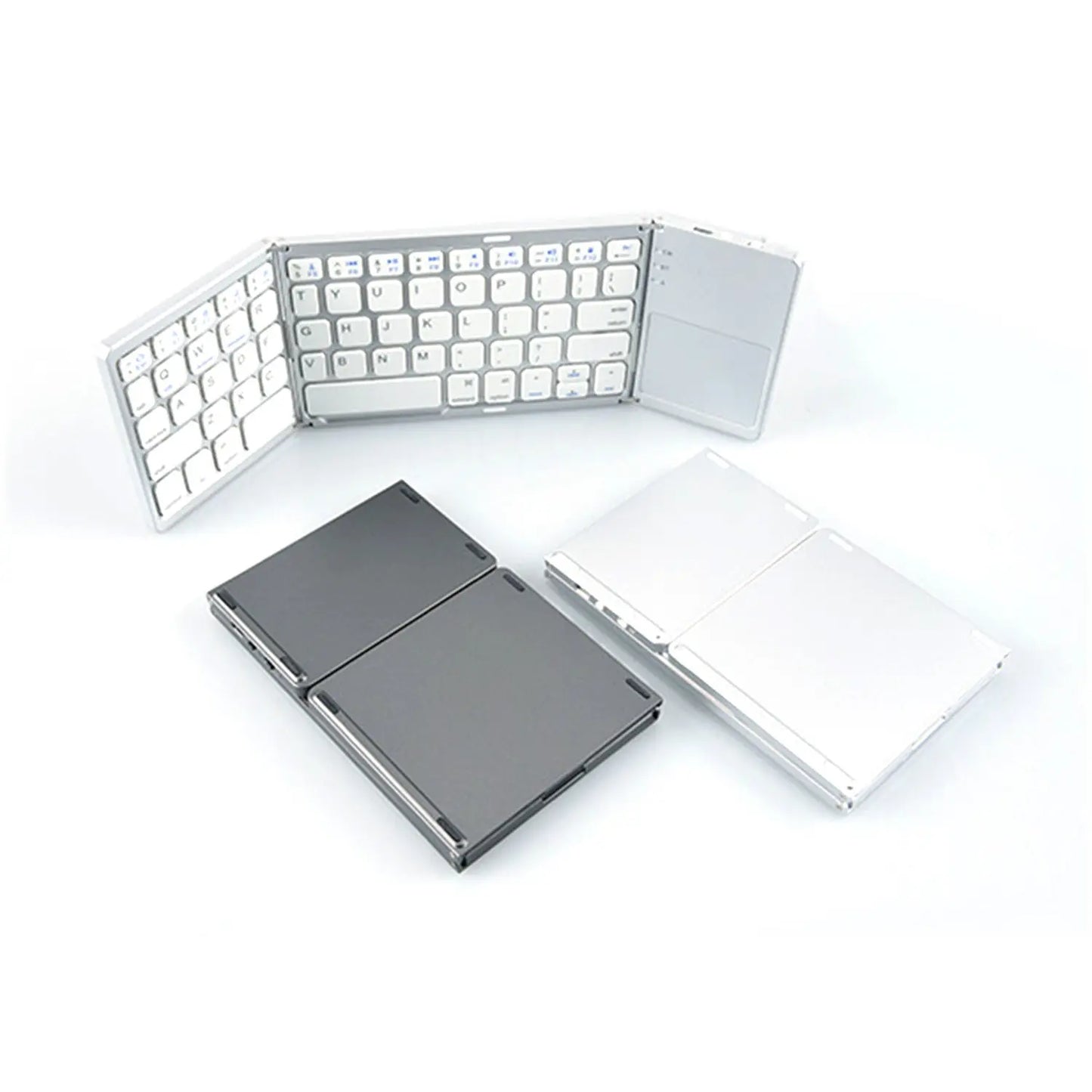 Mini Tri-fold Bluetooth Keyboard For Mobile Phone Computer Portable Wireless Thin Touch Universal Shop with Vanny