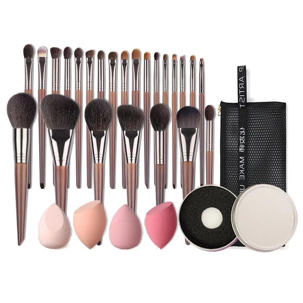 Natural Makeup Brushes Set Eyeshadow Make Up Brush Goat cj