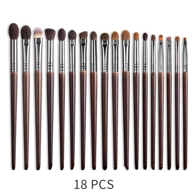 Natural Makeup Brushes Set Eyeshadow Make Up Brush Goat cj