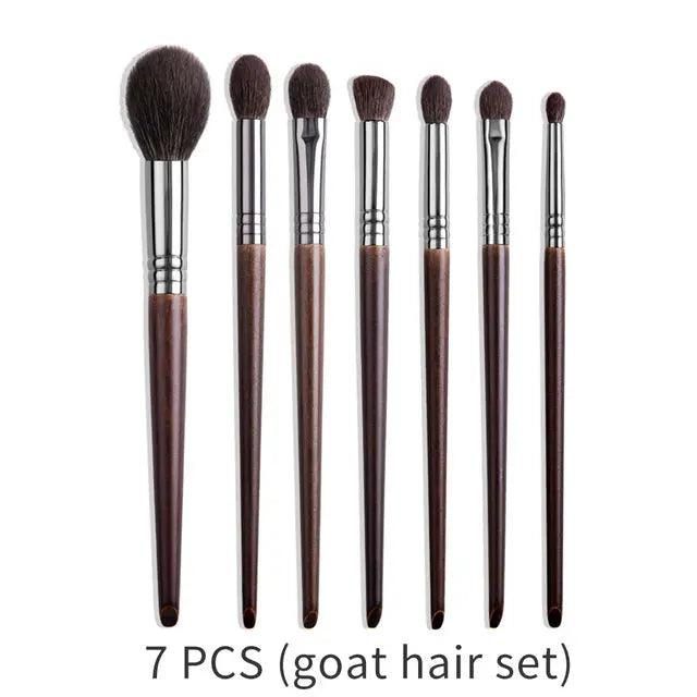 Natural Makeup Brushes Set Eyeshadow Make Up Brush Goat cj