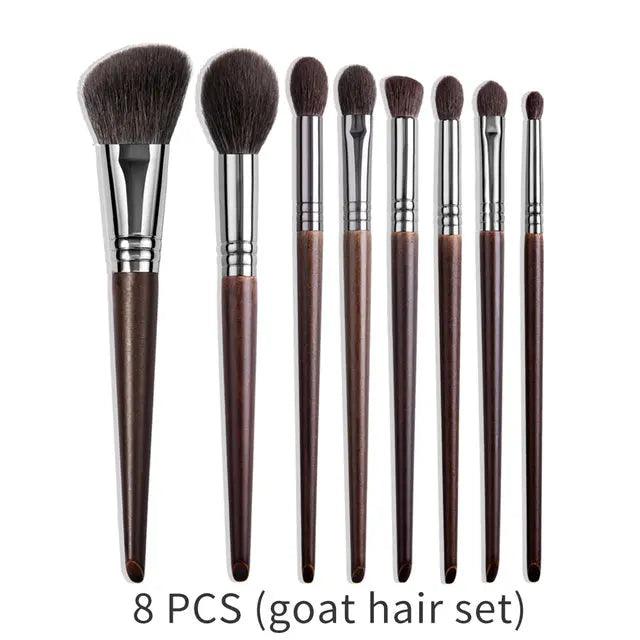 Natural Makeup Brushes Set Eyeshadow Make Up Brush Goat cj