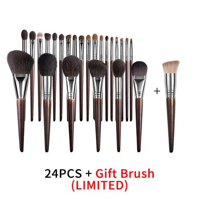 Natural Makeup Brushes Set Eyeshadow Make Up Brush Goat cj