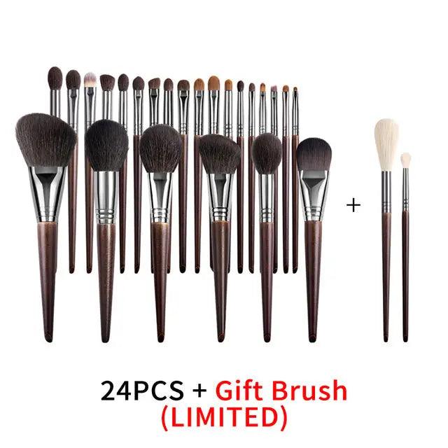 Natural Makeup Brushes Set Eyeshadow Make Up Brush Goat cj