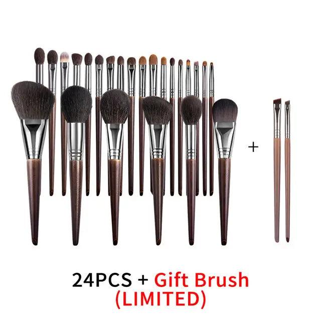 Natural Makeup Brushes Set Eyeshadow Make Up Brush Goat cj