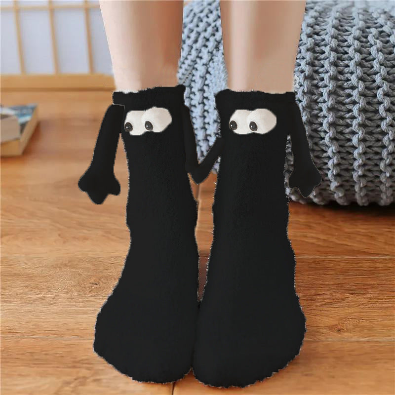 Christmas Supplies Coral Fleece Tube Socks Warm Slipper Bed Socks Winter Soft Warm Slipper cj