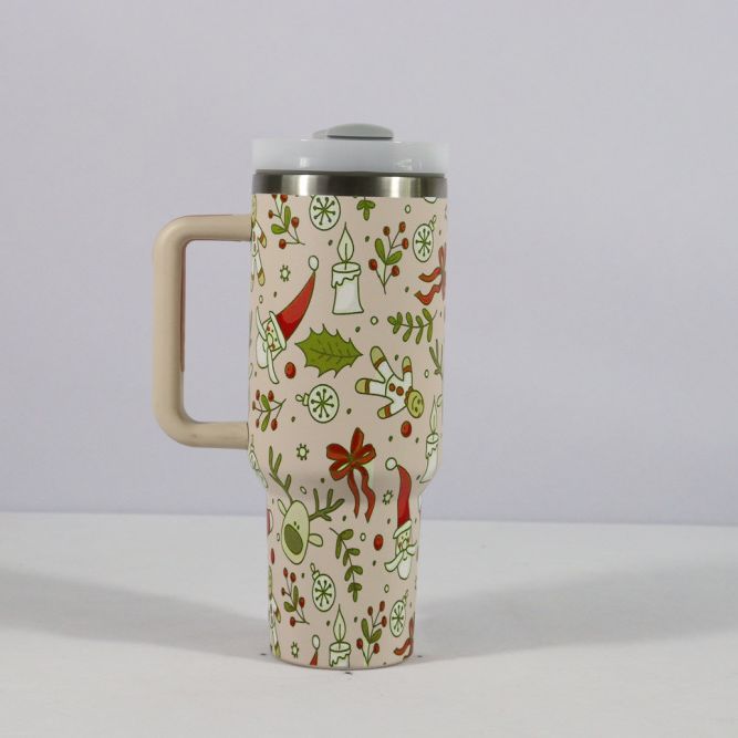 Enjoy the festive season with our Christmas-themed Stainless Steel Vacuum Cup. Keep your beverages hot or cold in style. Shop now for a holiday-inspired, durable cup perfect for any occasion