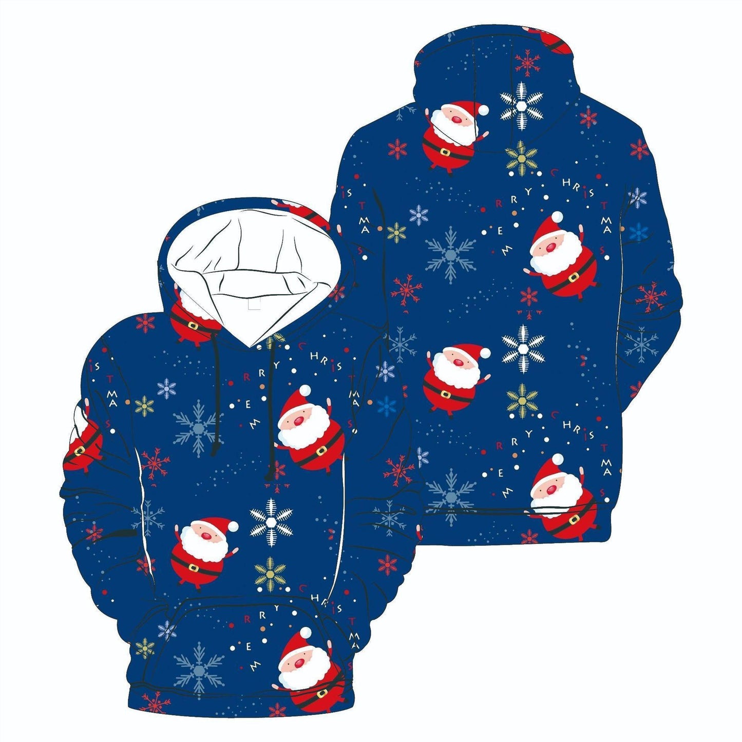 Men's And Women's Fashion Christmas Snowman Hooded 3D Printed Sweater cj