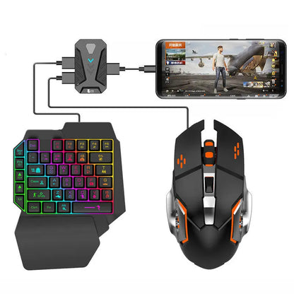 One-handed Gaming Keyboard And Mouse Set cj