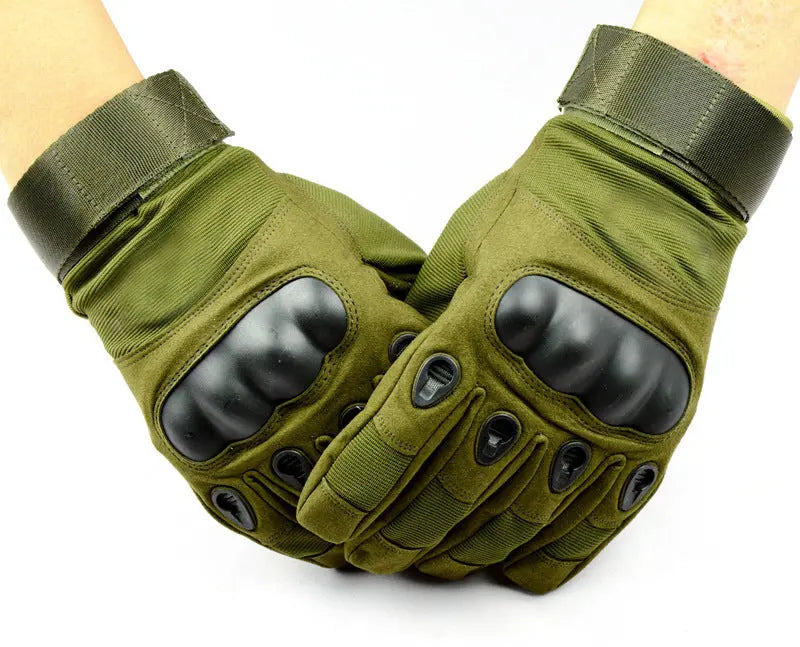 Outdoor Cycling Full Finger Gloves Anti-slip Sports Training Anti-cut Wear-resistant cj