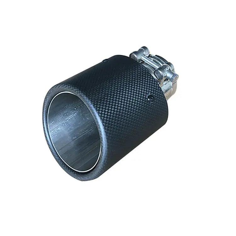 Oval Flat 114*95 Carbon Fiber Tail Throat Car Modified Exhaust Pipe cj