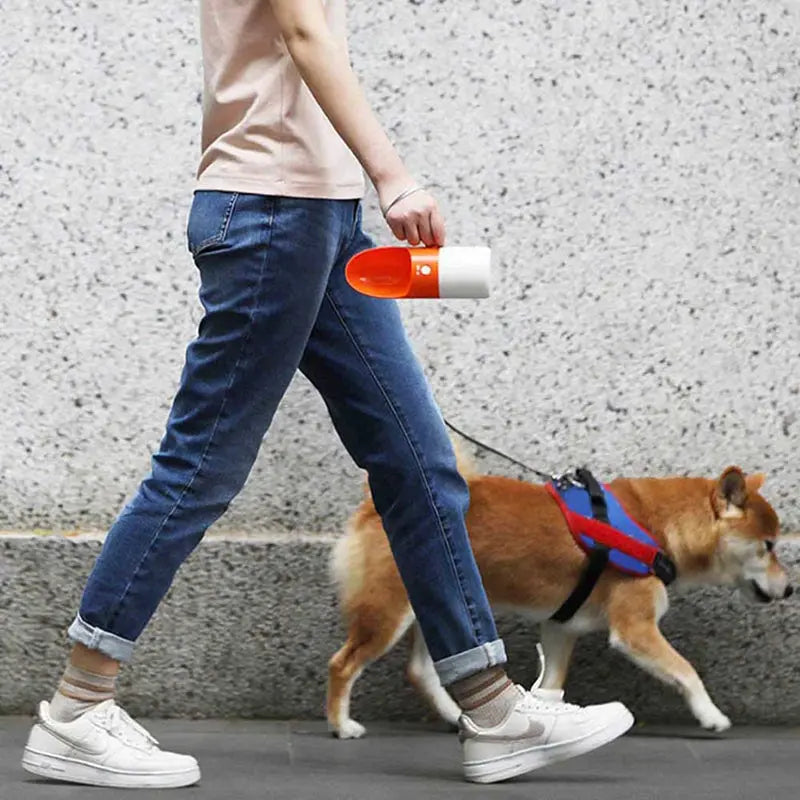 Pet Drinking Cup Pet Water Bottle Convenient Easy To Use Splash-Proof Splash-Proof One-Key Lock ABS Standard cj