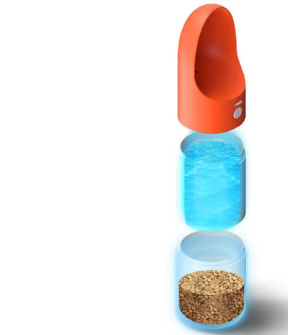 Pet Drinking Cup Pet Water Bottle Convenient Easy To Use Splash-Proof Splash-Proof One-Key Lock ABS Standard cj