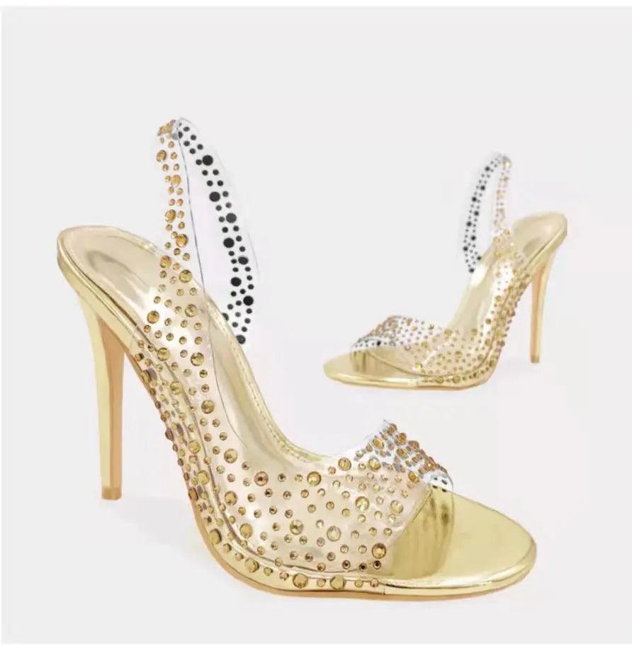 Plus Size Fish Mouth Stiletto Fashion Pointed Toe Women's Sandals cj