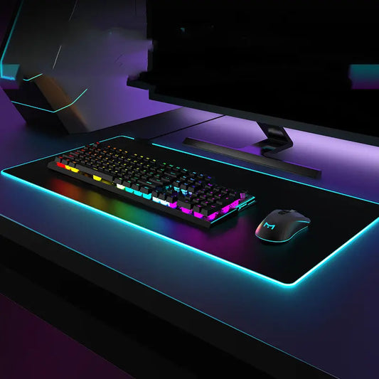 RGB Luminous Mouse Pad Oversized Gaming cj