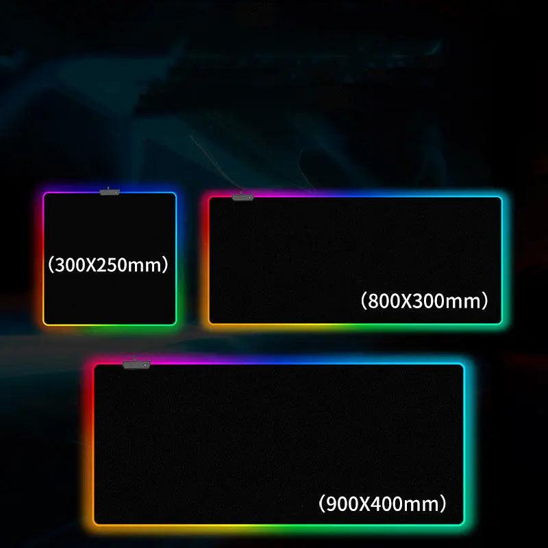 RGB Luminous Mouse Pad Oversized Gaming cj