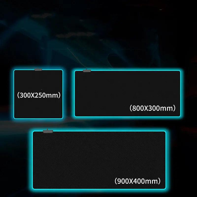 RGB Luminous Mouse Pad Oversized Gaming cj