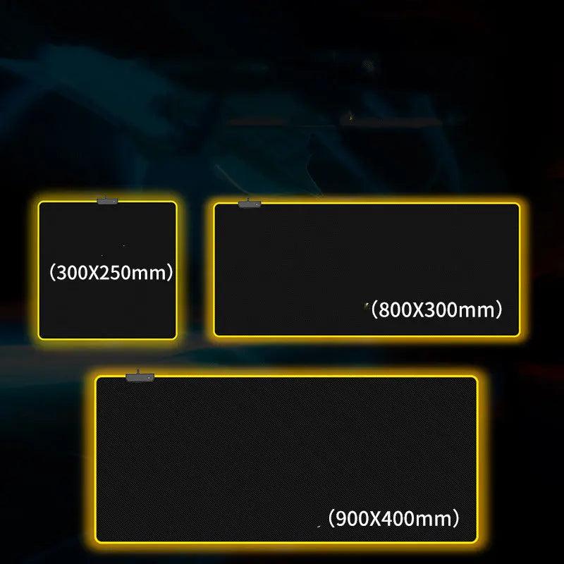 RGB Luminous Mouse Pad Oversized Gaming cj