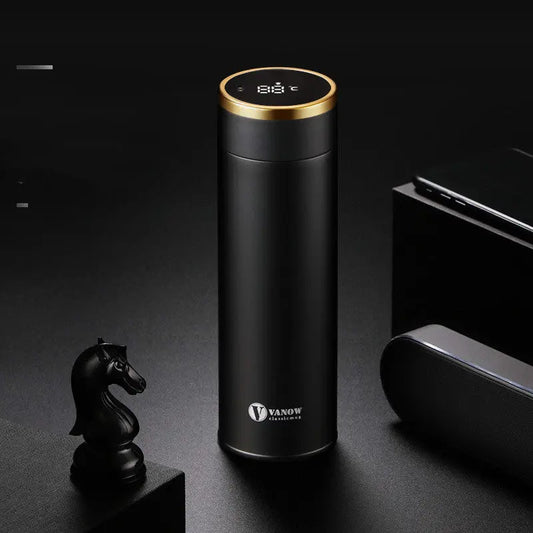 Elevate your on-the-go hydration with Shopwithvanny's Smart Vacuum Cup. Crafted from stainless steel, this portable water and tea cup keeps your drinks at the perfect temperature. Experience the future of sipping, wherever you are. Shop now for smart and stylish hydration