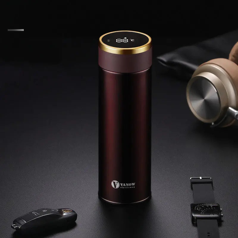 Smart Vacuum Cup Stainless Steel Car Portable Water Cup Tea Cup cj