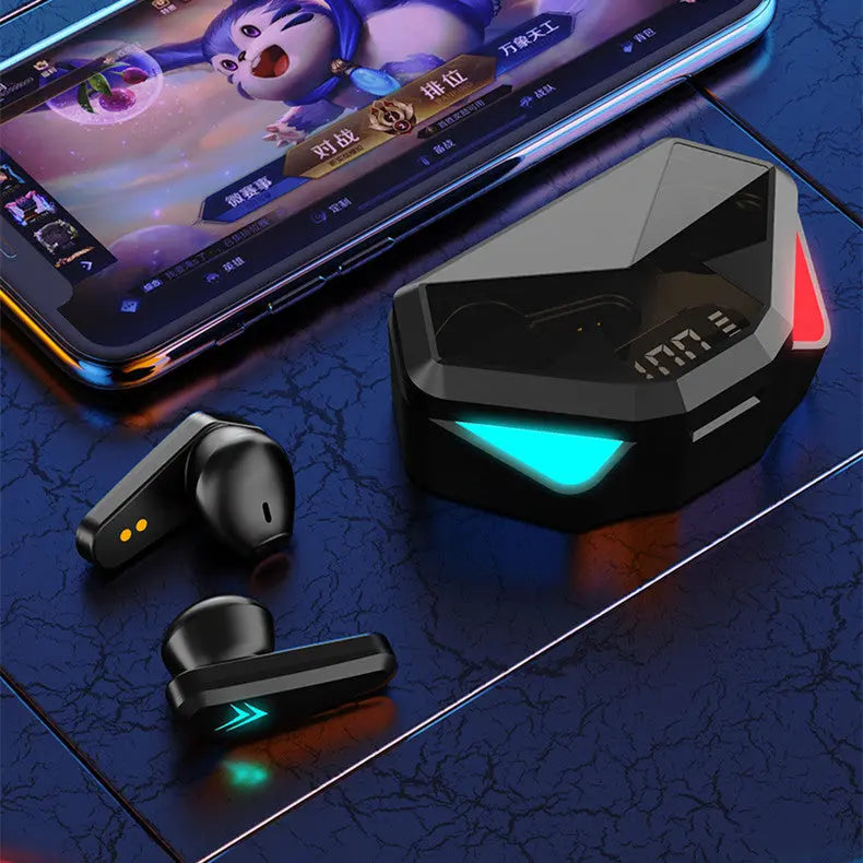 Sports Gaming Low-latency Gaming Digital Display Bluetooth Headset cj