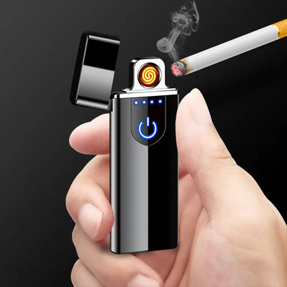 Touch Screen Induction Lighter, Rechargeable Cigarette Lighter Lighter, Lightweight Portable Lighter cj