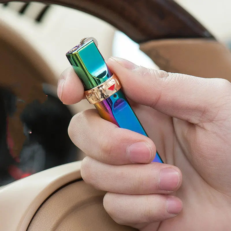 Windproof Lighter Personalized Grinding Wheel Vintage Cigar Lighter cj