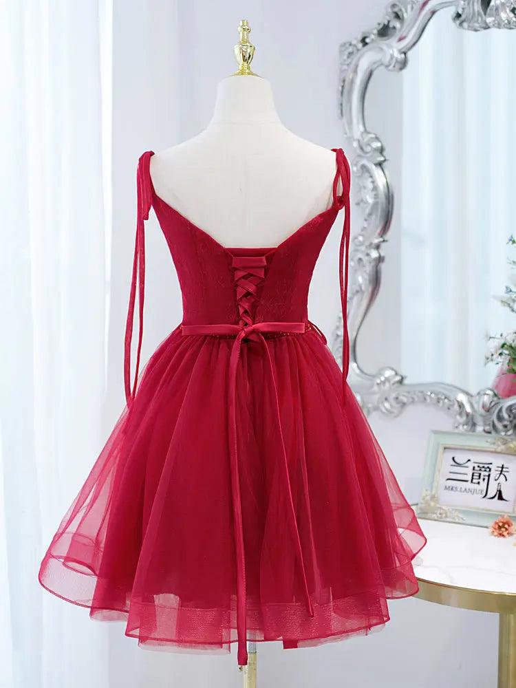 Wine Red Dress Slimming Annual Meeting Niche Light Luxury Wedding cj