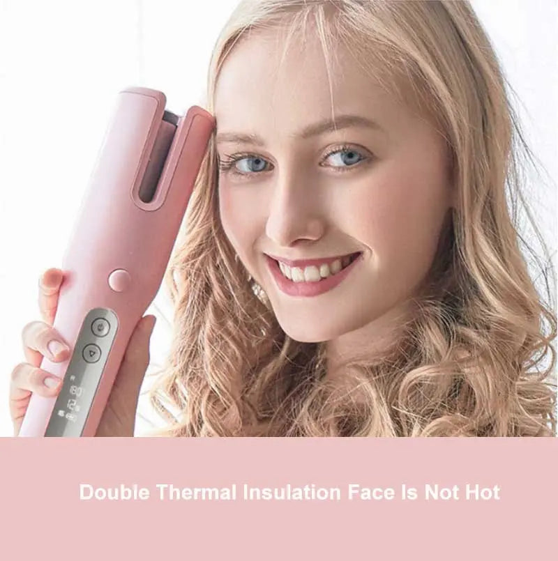 Wireless Automatic Curler USB  LCD Screen Ceramic Heating Anti-perm Curler cj